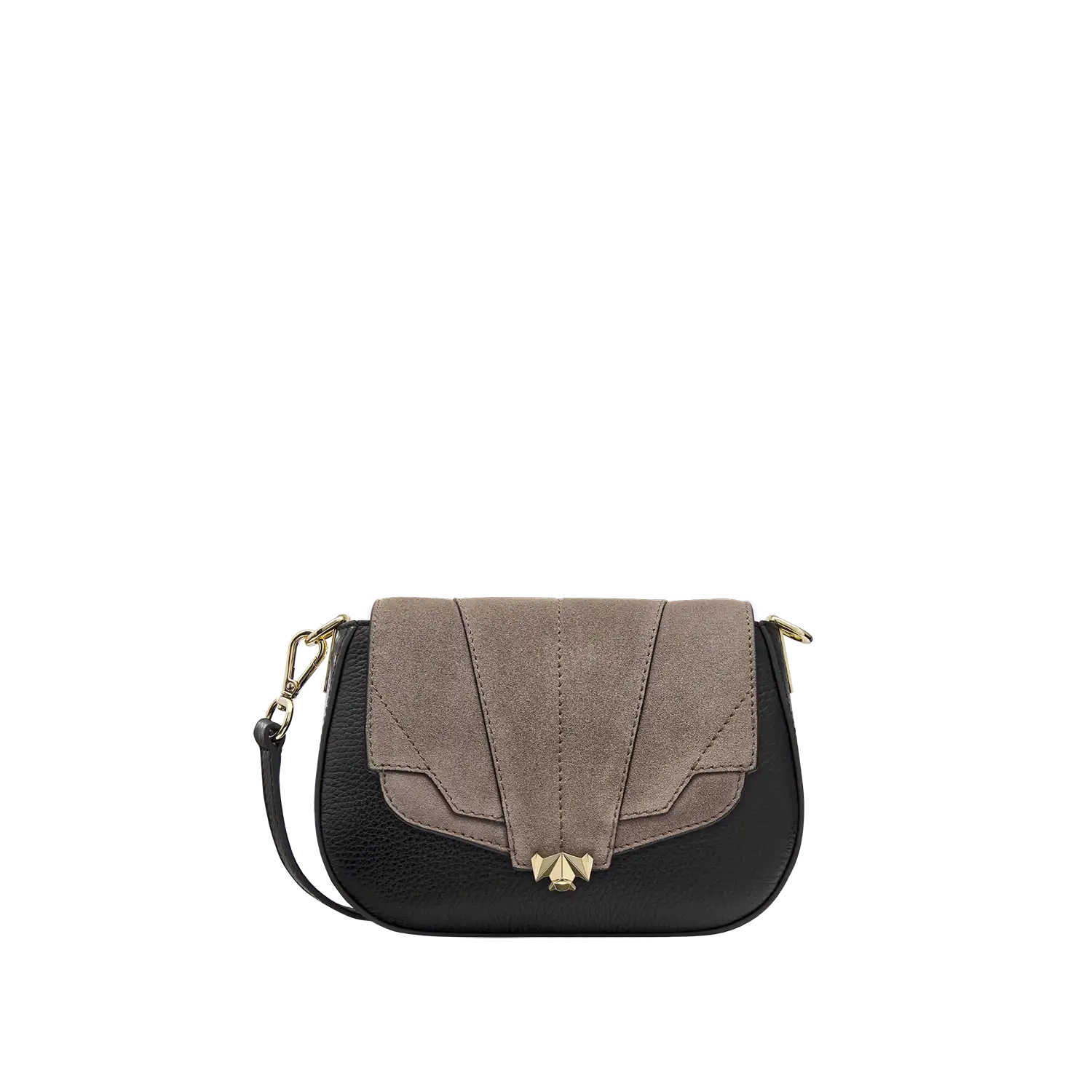 Wechselklappe - Mini Milky Solitair - taupe