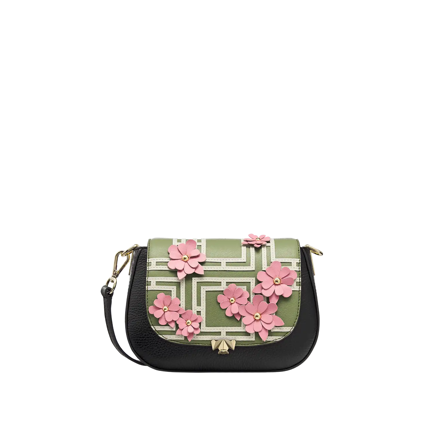 Wechselklappe - Mini Sakura Whisper - olive-rosa