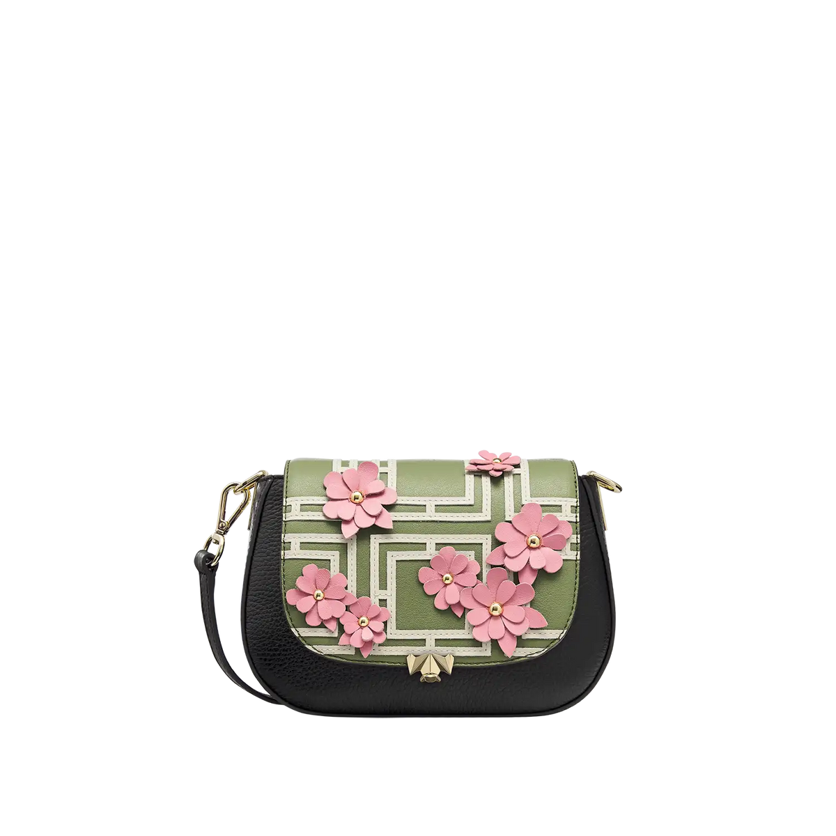 Wechselklappe - Mini Sakura Whisper - olive-rosa