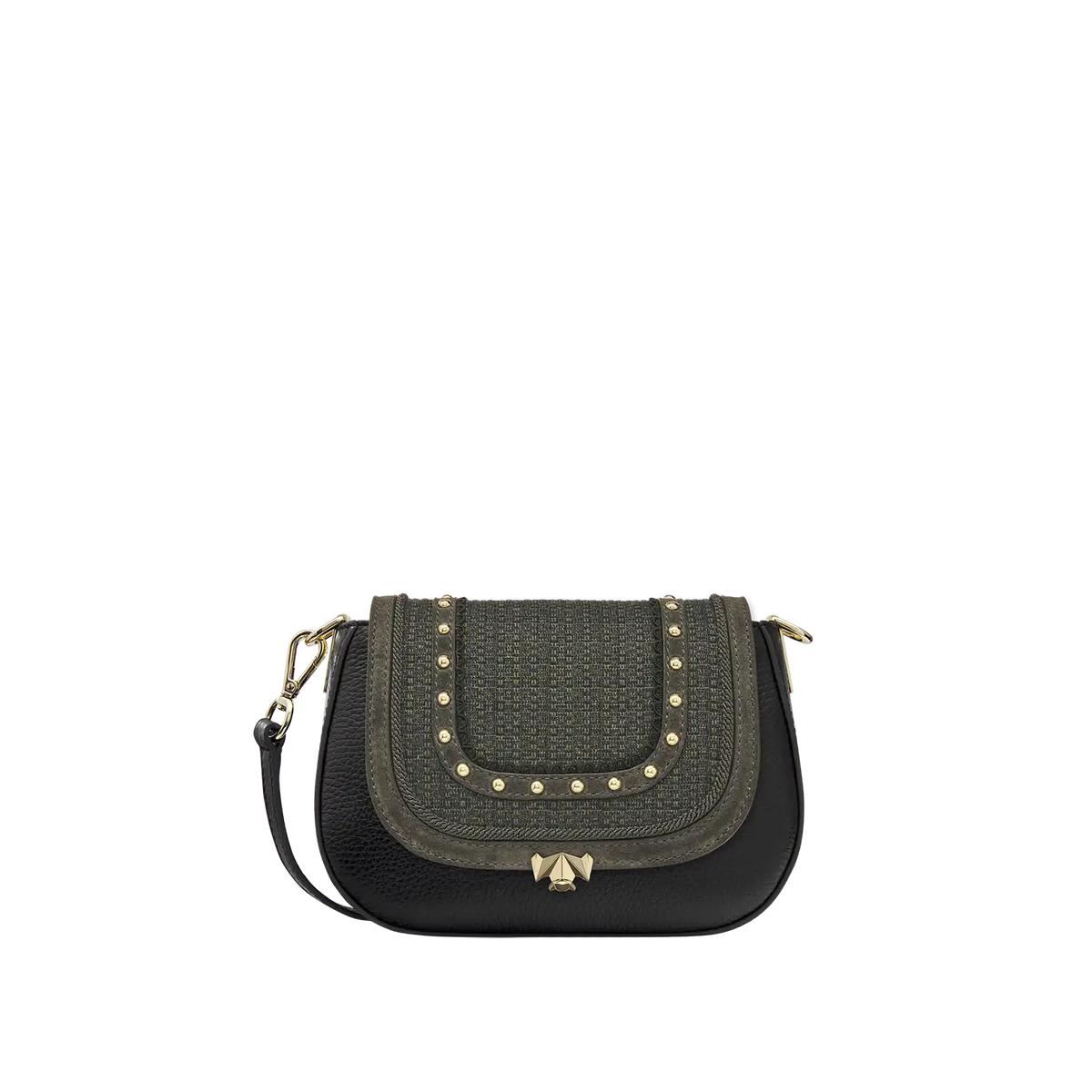 Wechselklappe - Mini Woodland Chic - grün-glitzer