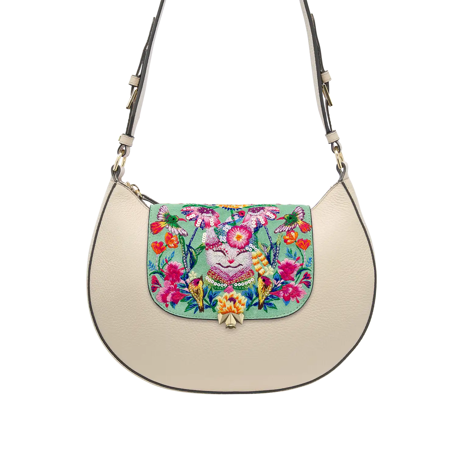 Wechselklappe - Mini Happy Cat - hellgrün