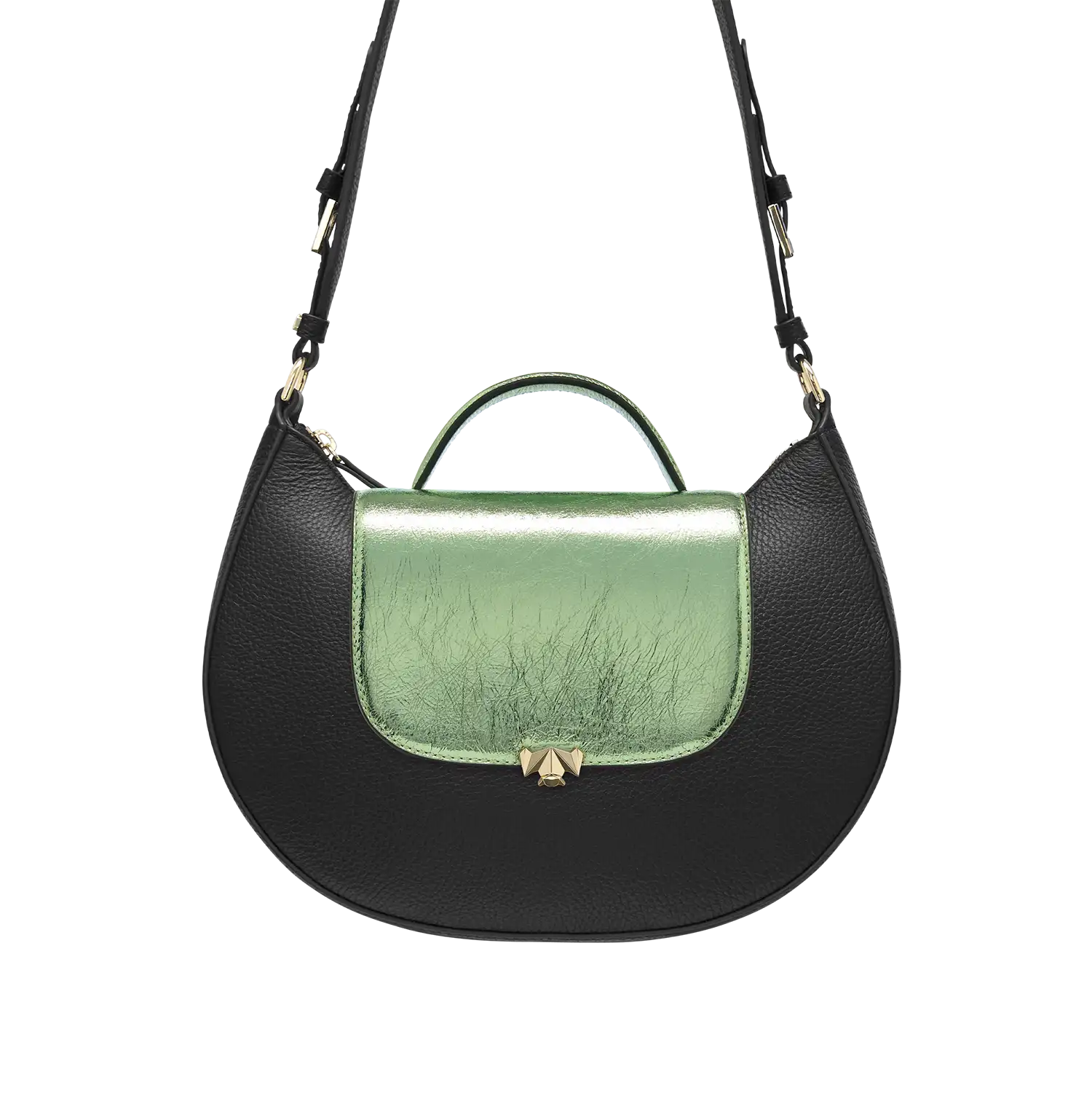 Wechselklappe - Mini Opal Breeze - grün-metallic