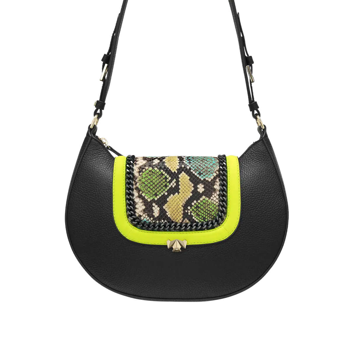 Wechselklappe - Mini Venom Neon - gelb-bunt