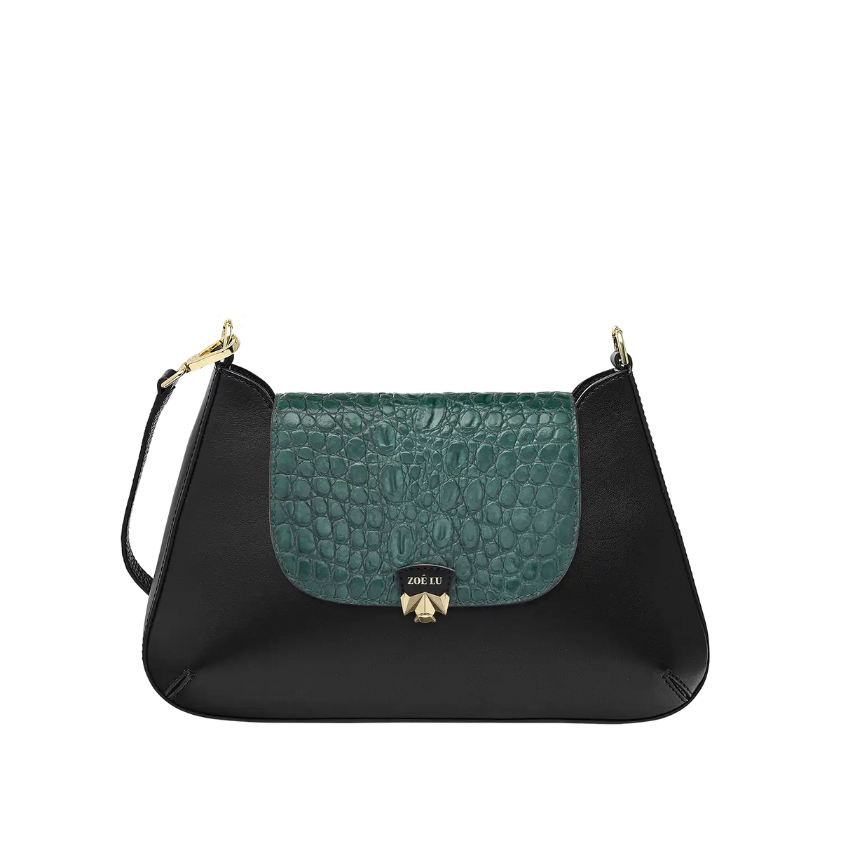 Wechselklappe - Mini Petrol Croc - petrol