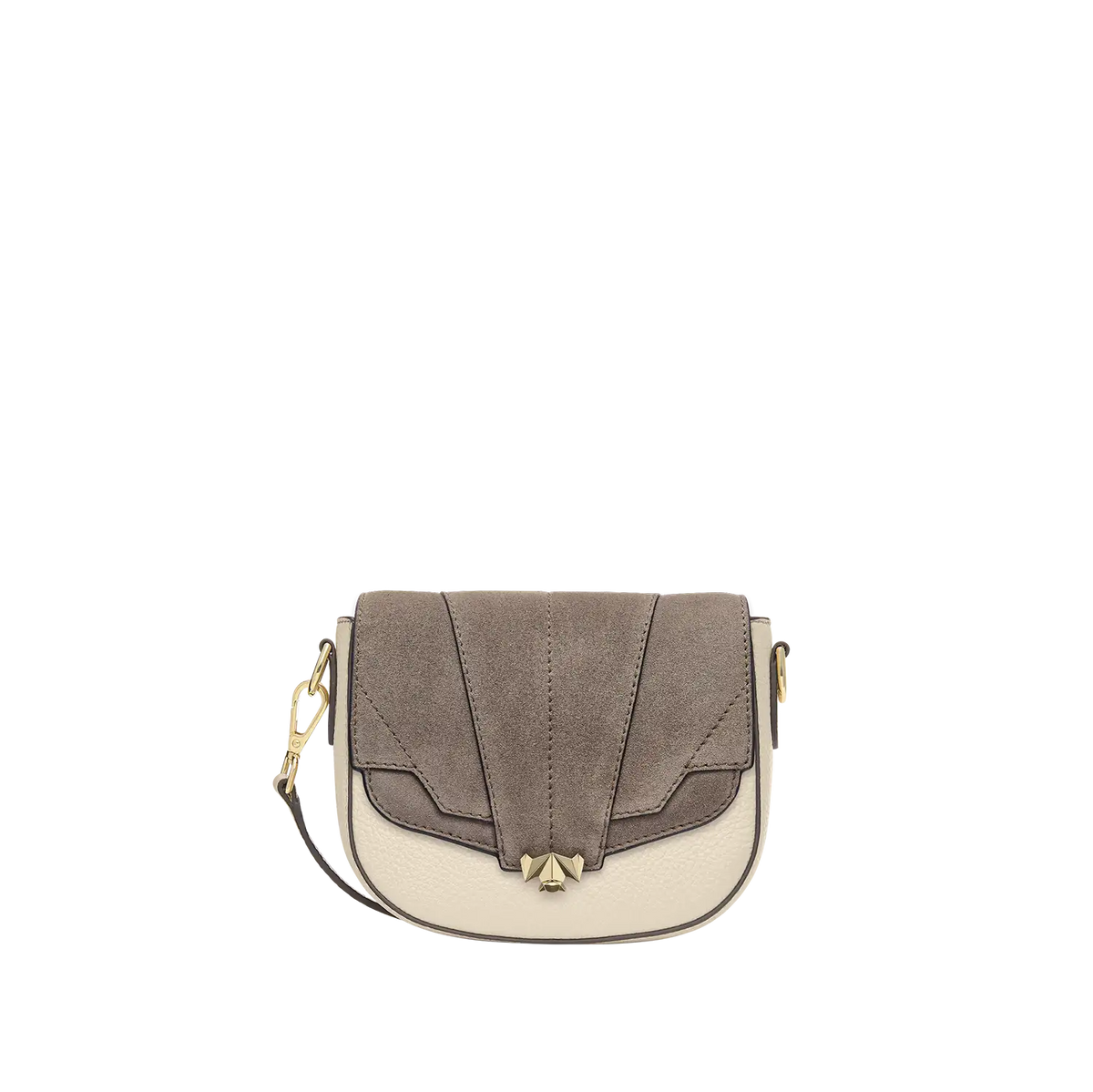 Wechselklappe - Mini Milky Solitair - taupe