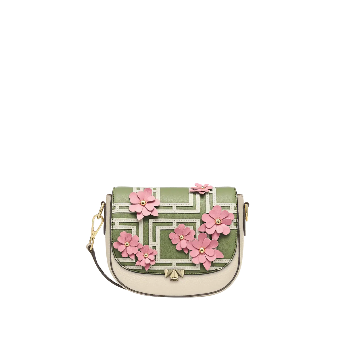 Wechselklappe - Mini Sakura Whisper - olive-rosa