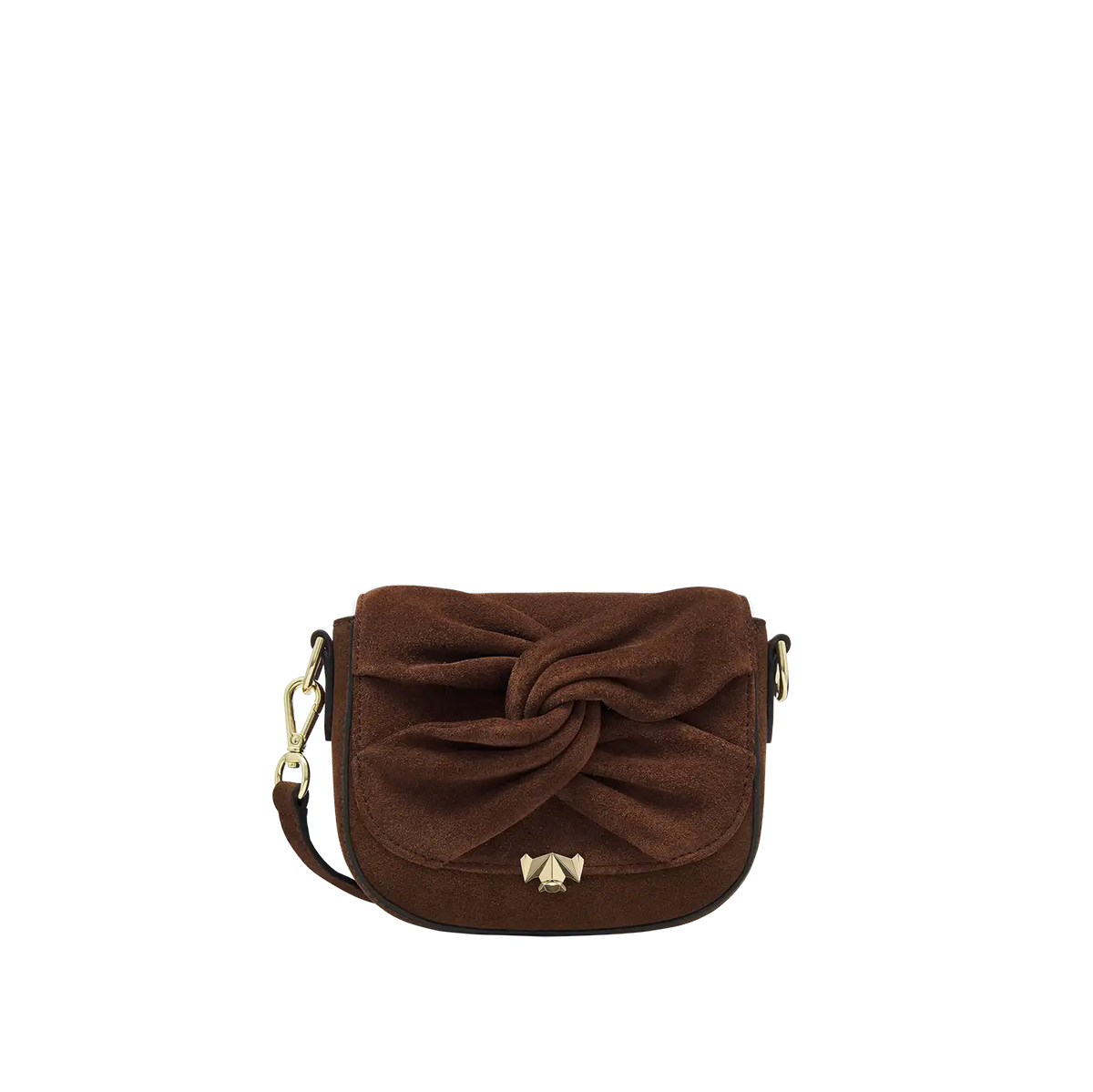 Wechselklappe -  Mini Twisted Knot - braun