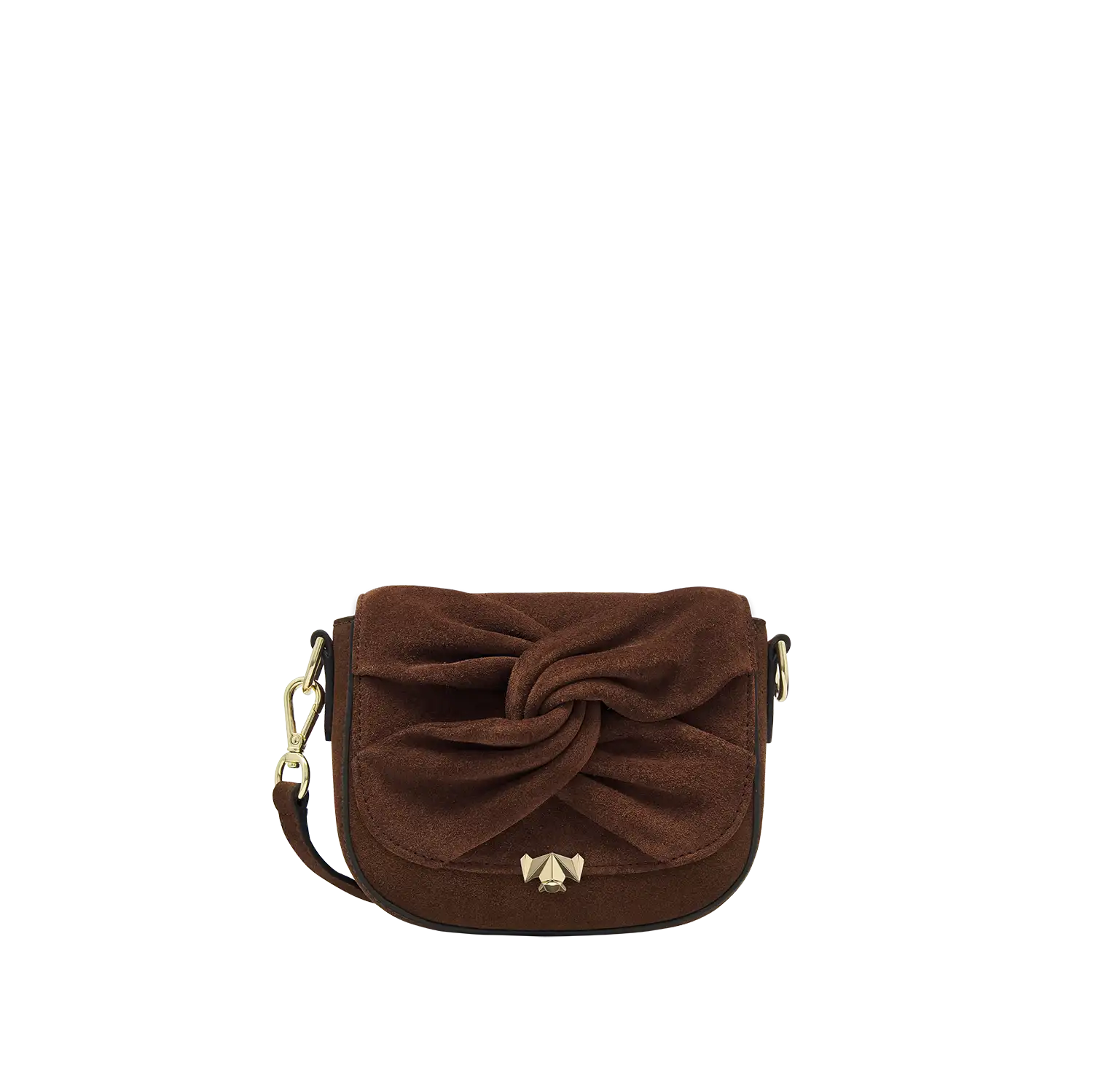 Wechselklappe -  Mini Twisted Knot - braun