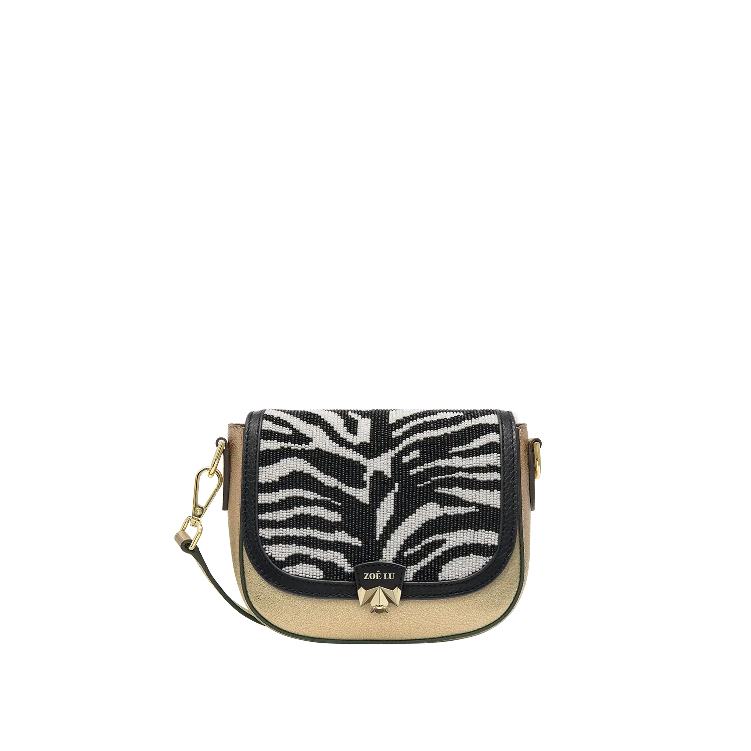 Wechselklappe - Mini Zebra Pearl - schwarz-weiß