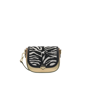 Wechselklappe - Mini Zebra Pearl - schwarz-weiß