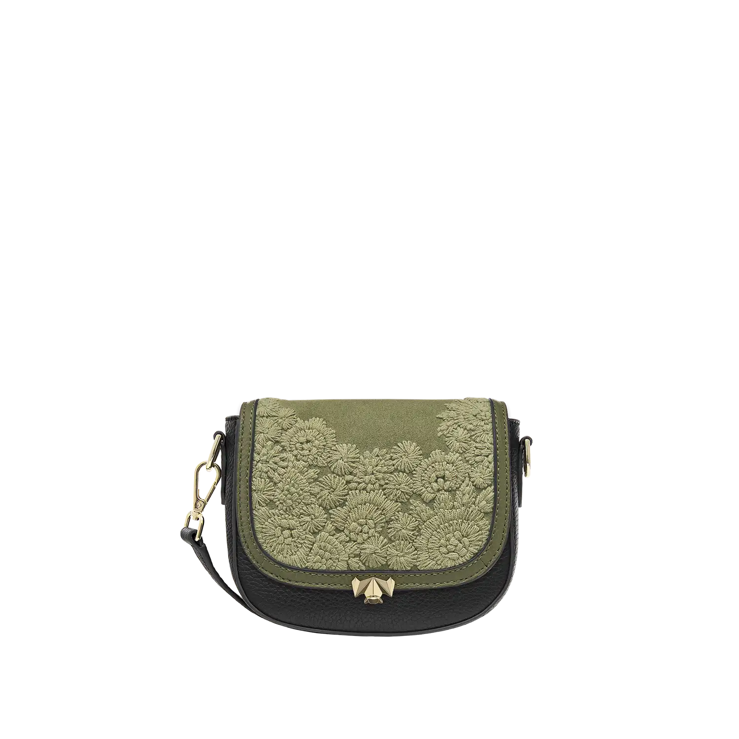 Wechselklappe -  Mini Cozy Bloom - olive