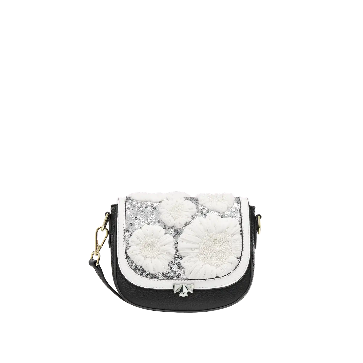 SC Wechselklappe - Mini Diamond Dust - hellgrau-silber