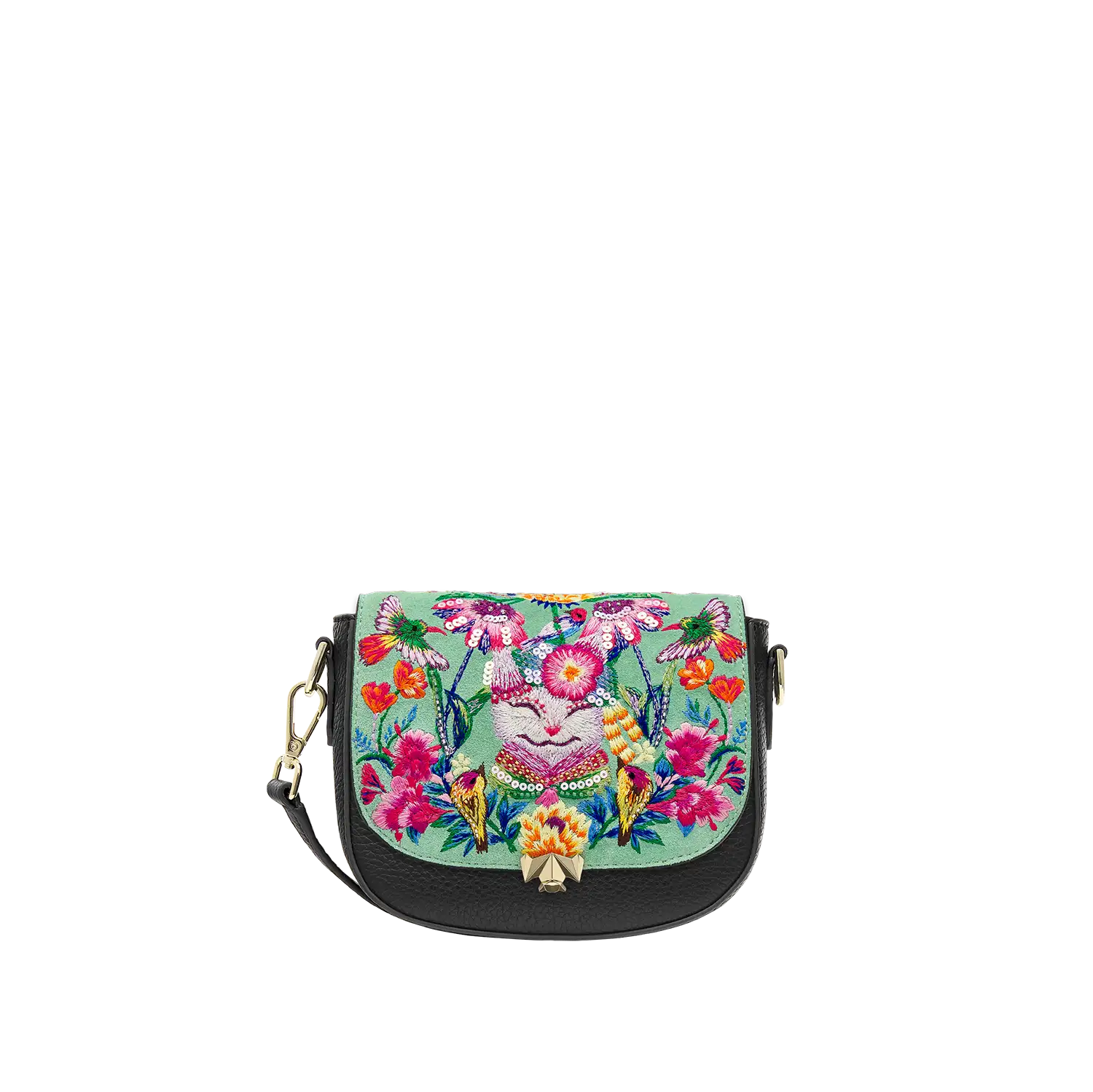 Wechselklappe - Mini Happy Cat - hellgrün