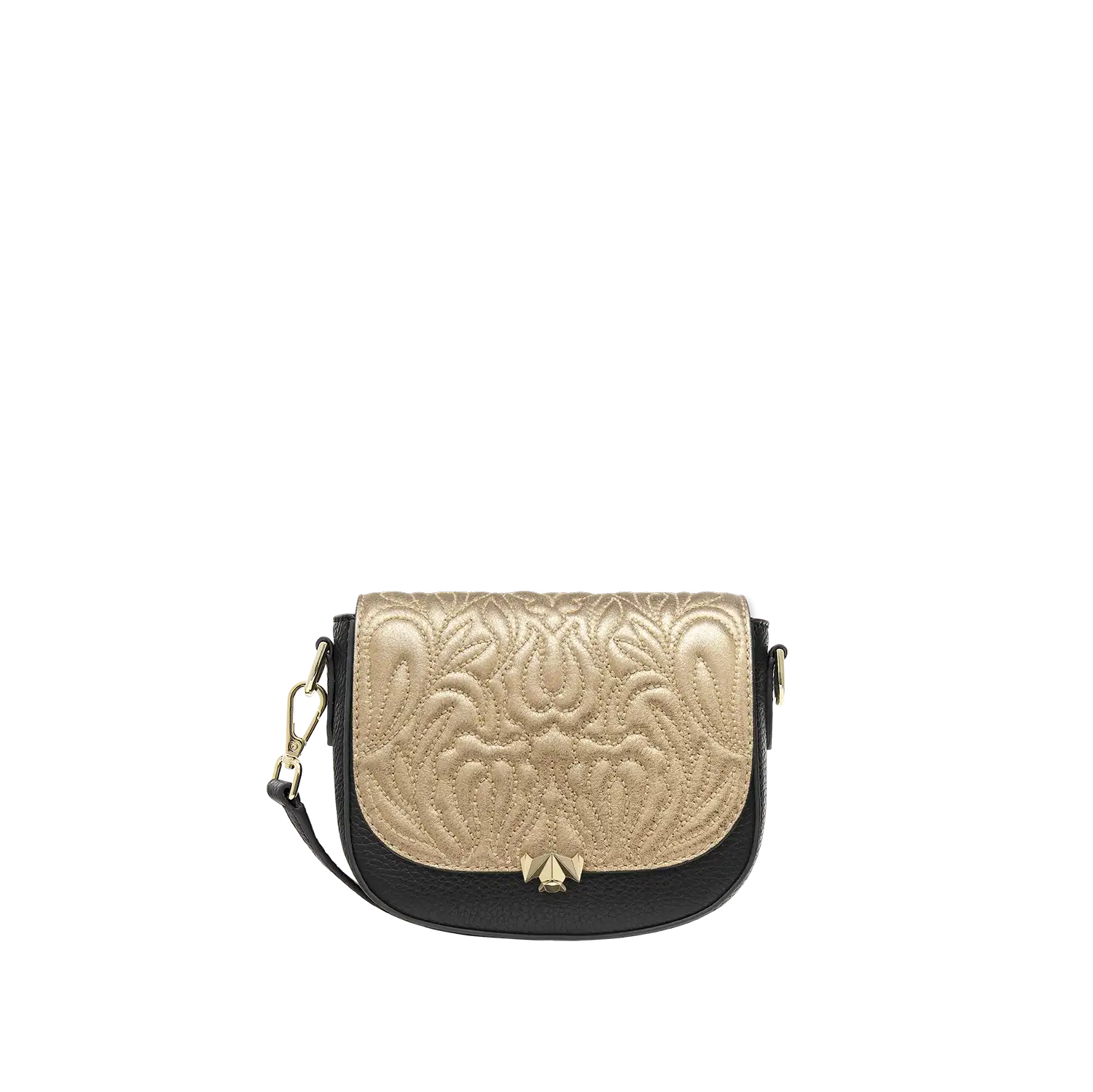 Wechselklappe - Mini Majestic Bloom - gold