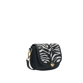 Wechselklappe - Mini Zebra Pearl - schwarz-weiß