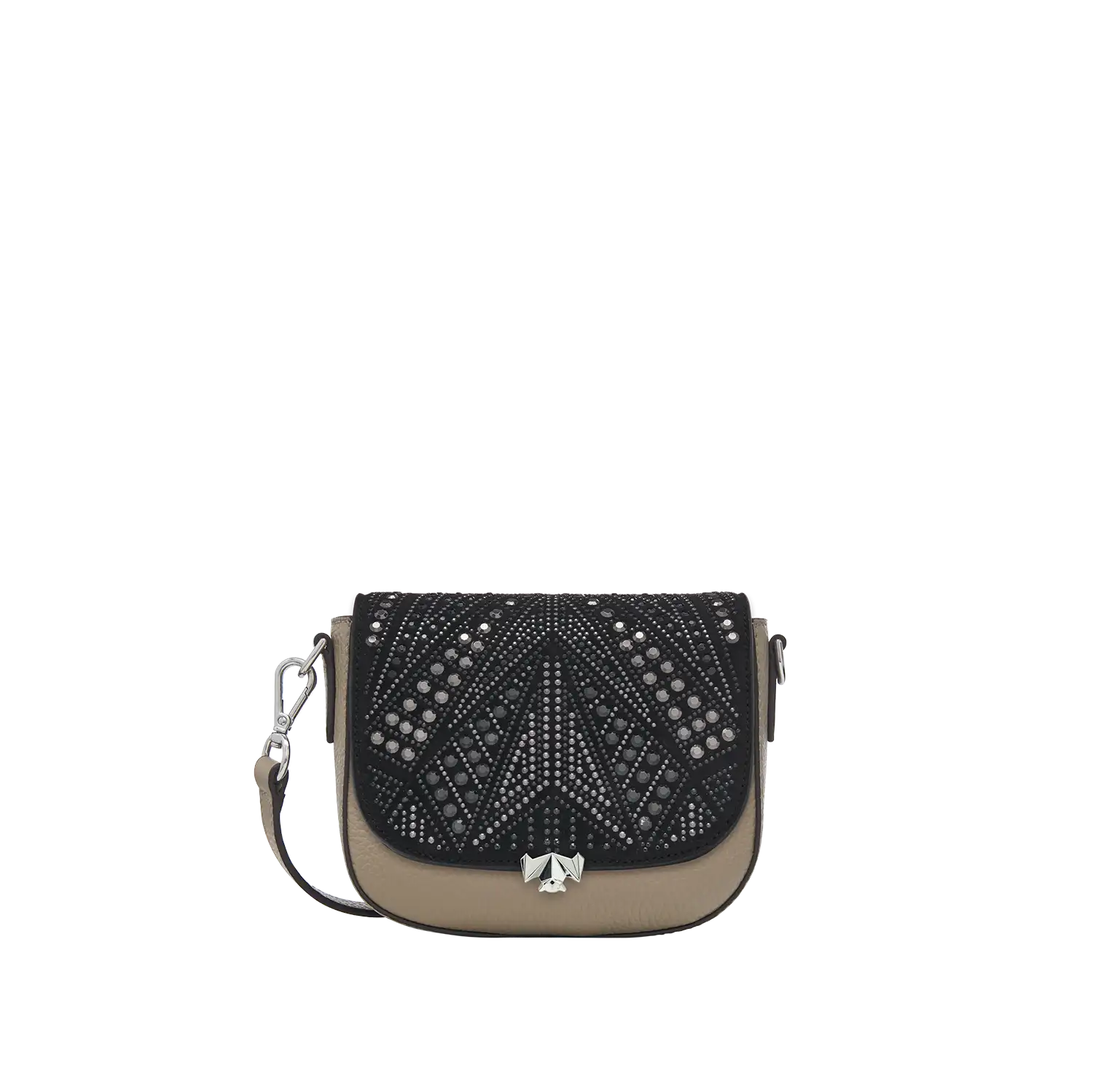 SC Wechselklappe - Mini Silver Sparkle - schwarz