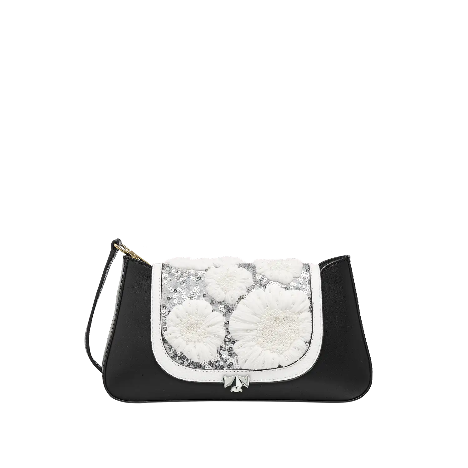 SC Wechselklappe - Mini Diamond Dust - hellgrau-silber