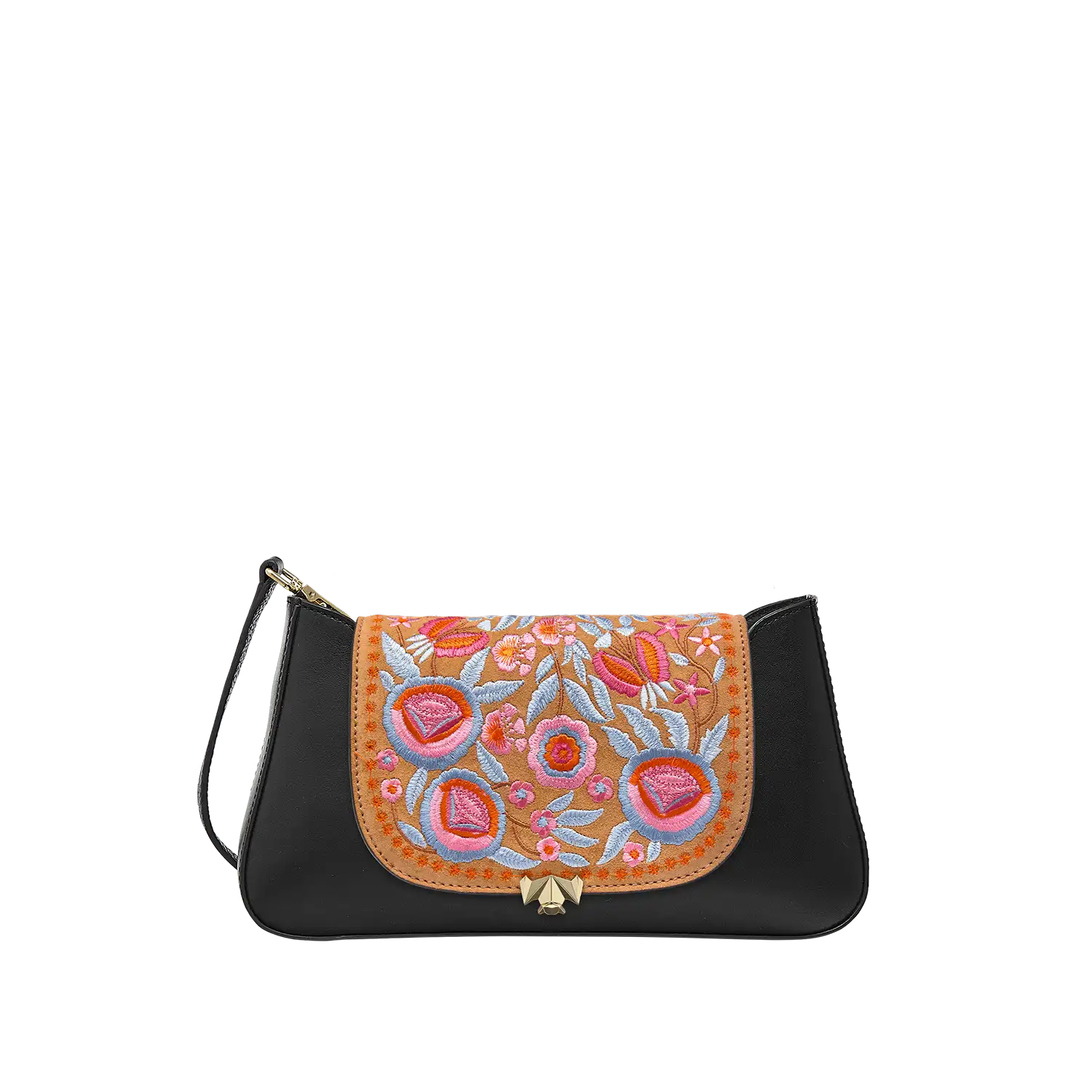 Wechselklappe - Mini Gypsy Petal - cognac-bunt