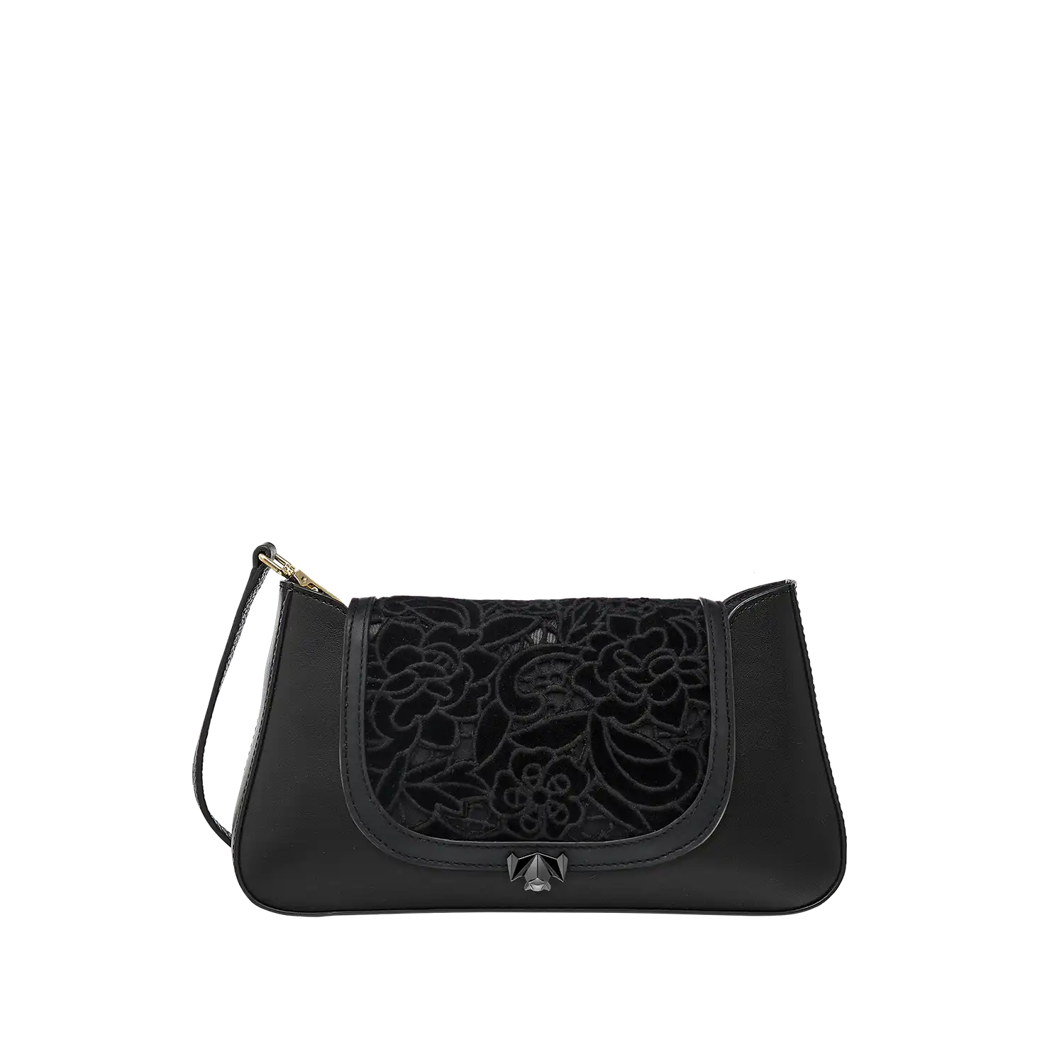 BC Wechselklappe - Mini Midnight Bloom - schwarz