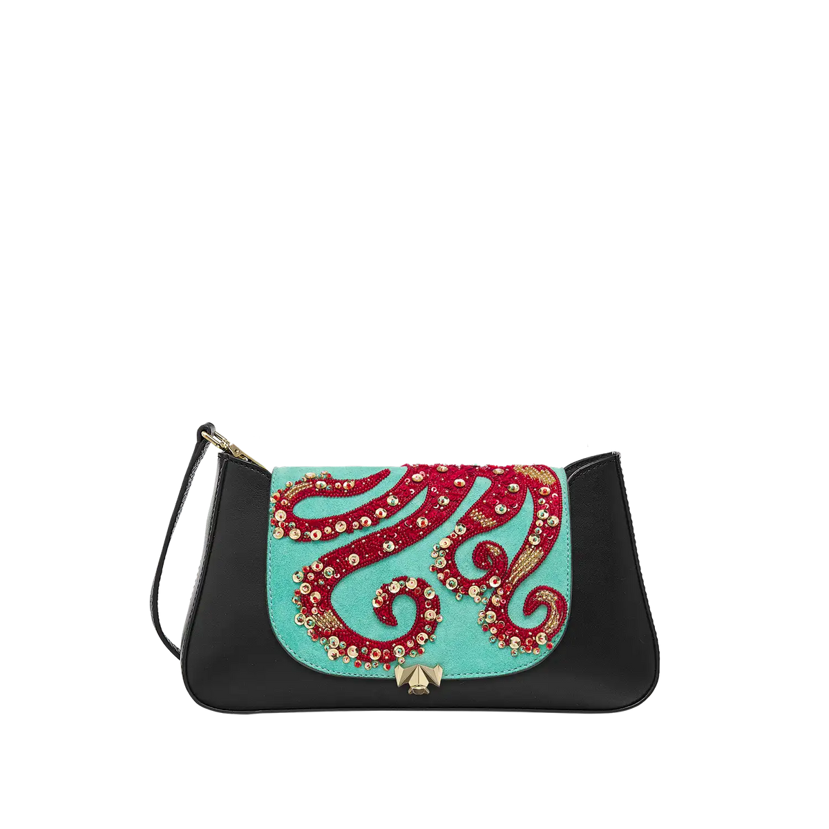 Wechselklappe - Mini OctoBussi - türkis-rot