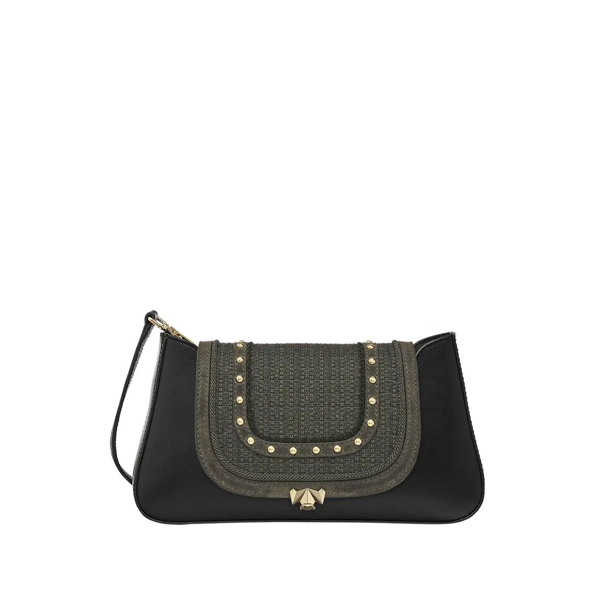 Wechselklappe - Mini Woodland Chic - grün-glitzer