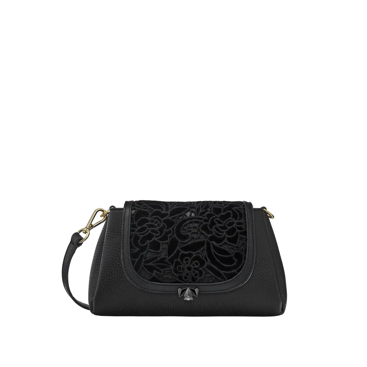 BC Wechselklappe - Mini Midnight Bloom - schwarz