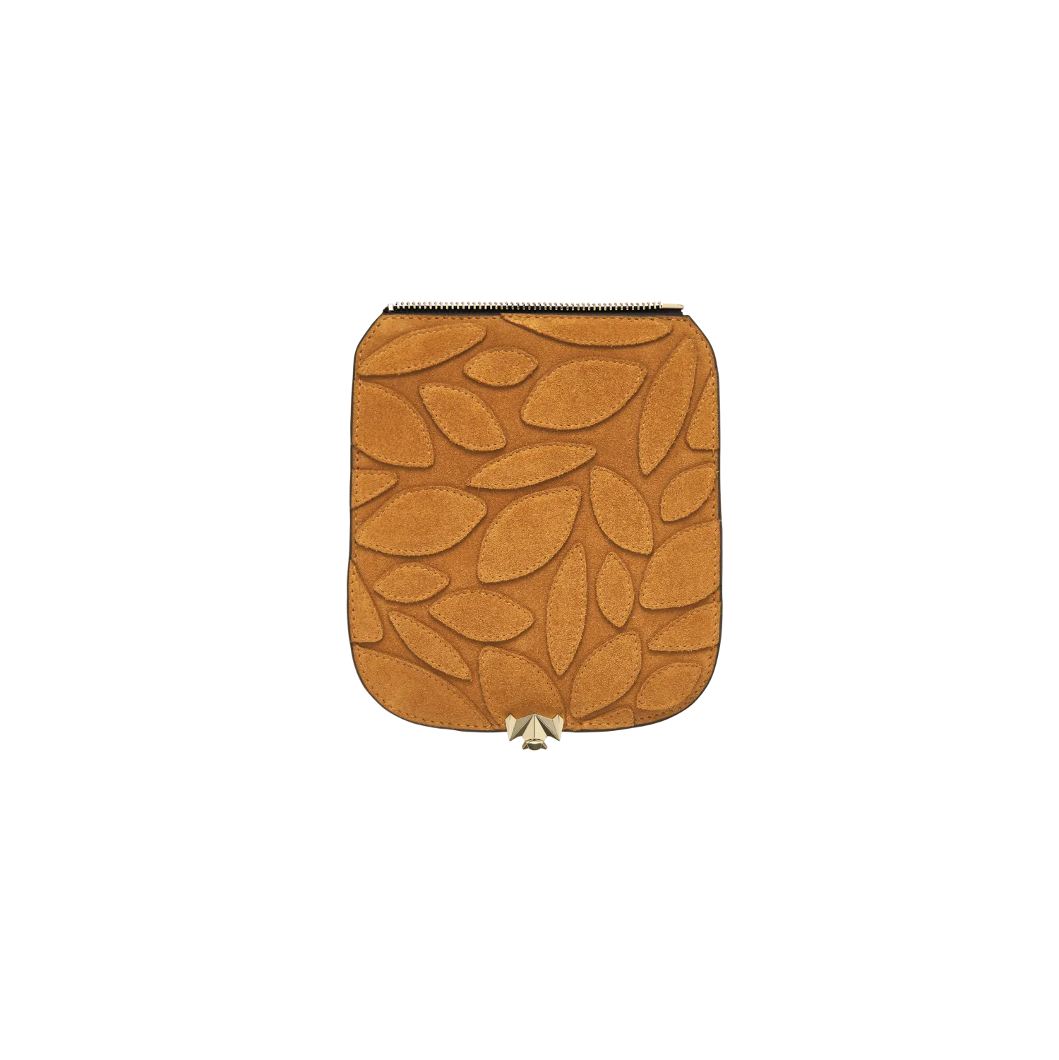 Wechselklappe - Mini Autumn Leaves - cognac