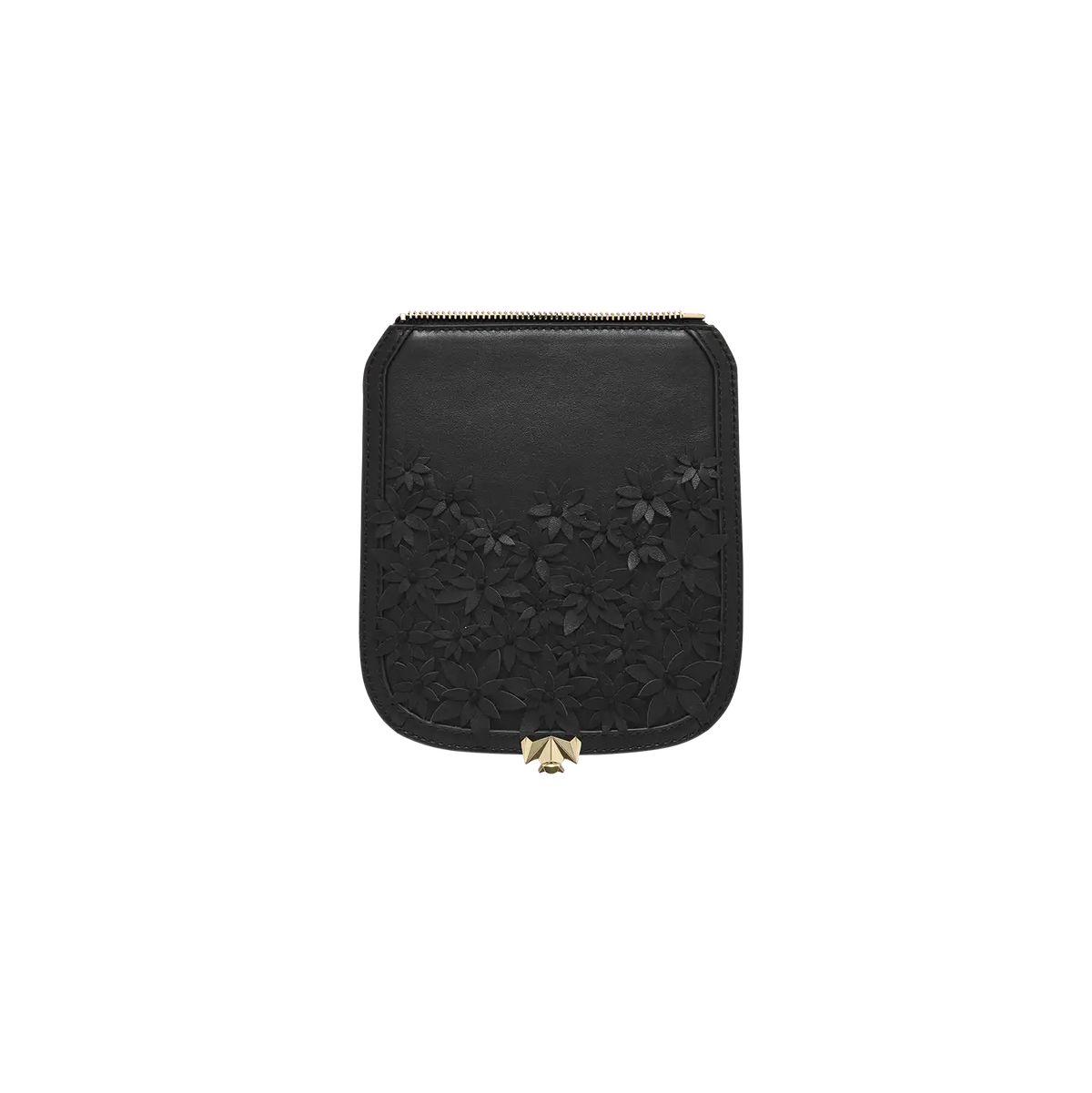 Wechselklappe -  Mini Black Flower Meadow - schwarz