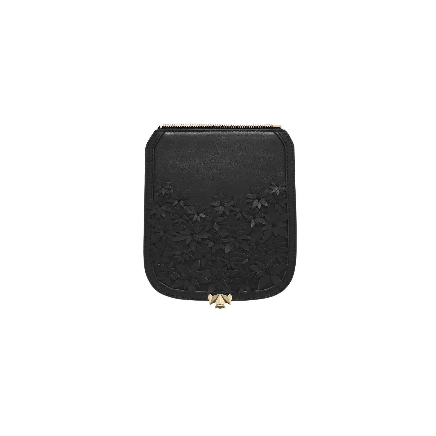 Wechselklappe -  Mini Black Flower Meadow - schwarz