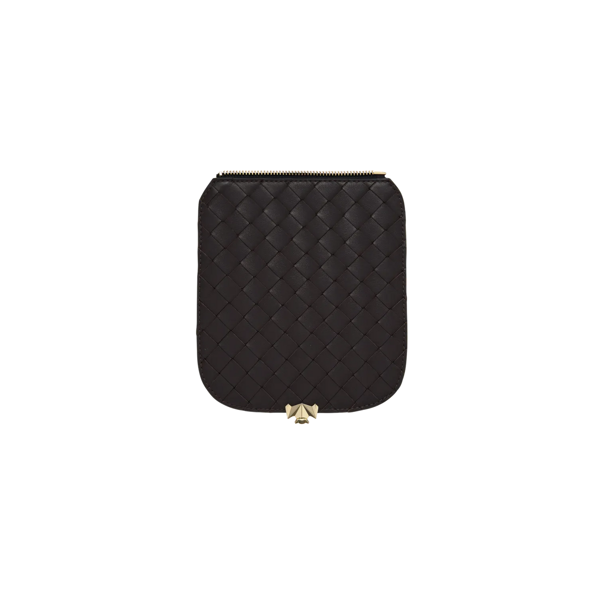 Wechselklappe - Mini Cocoa Grid - braun