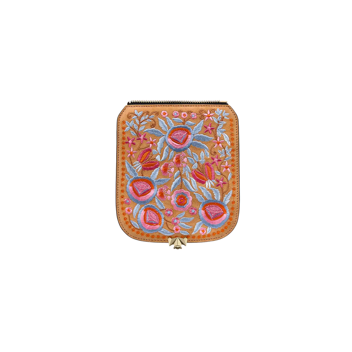 Wechselklappe - Mini Gypsy Petal - cognac-bunt