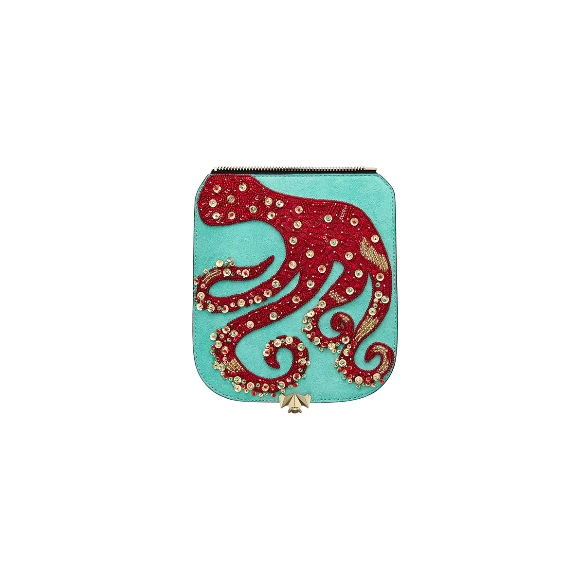 Wechselklappe - Mini OctoBussi - türkis-rot