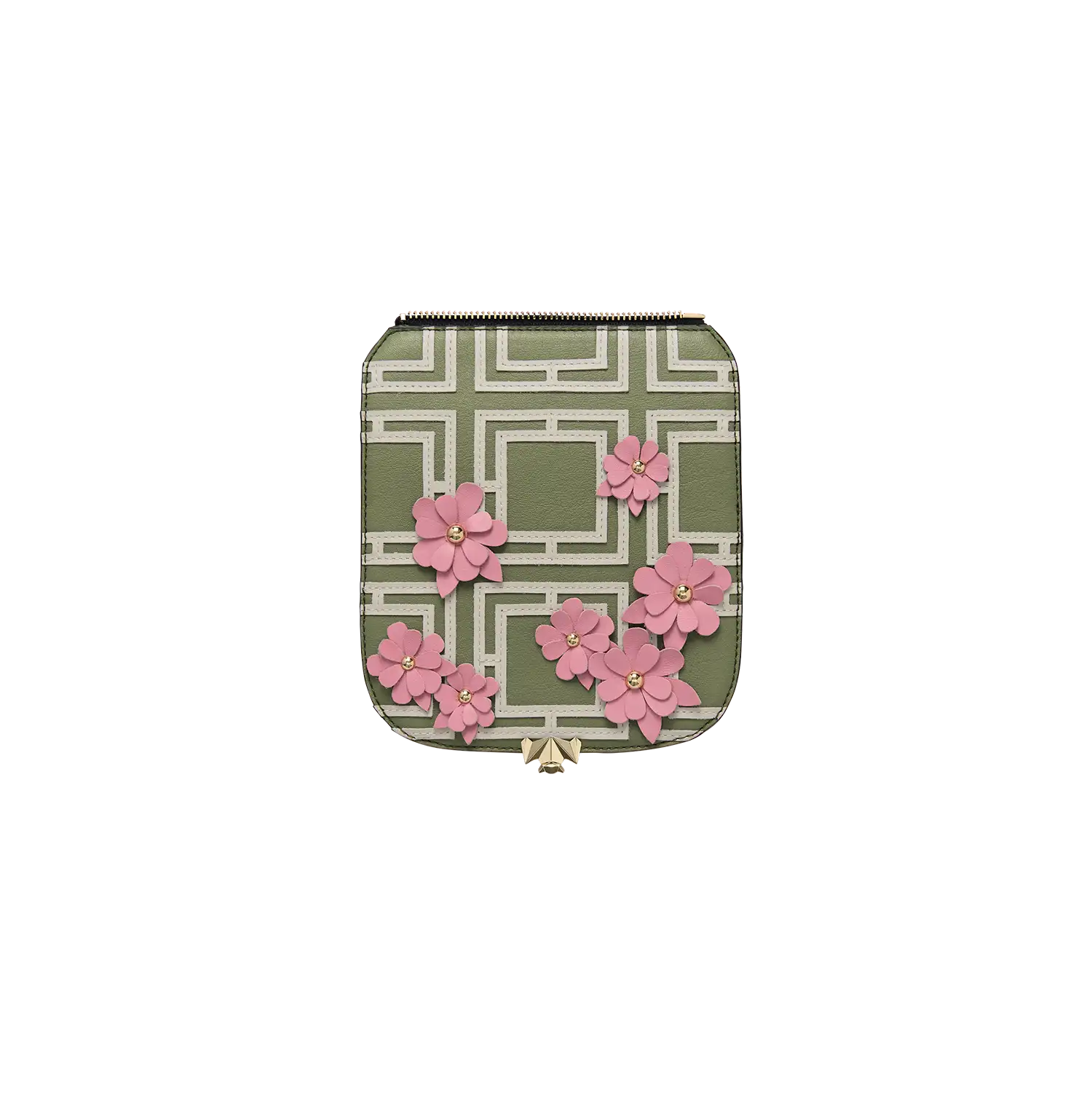 Wechselklappe - Mini Sakura Whisper - olive-rosa