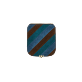 Wechselklappe - Mini Stripe Muse - braun-blau