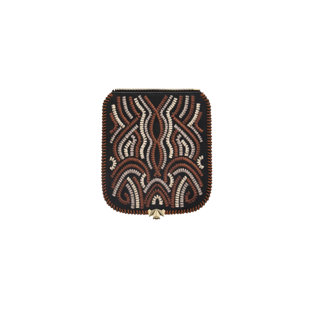 Wechselklappe - Mini Woven Wave - schwarz