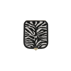 Wechselklappe - Mini Zebra Pearl - schwarz-weiß