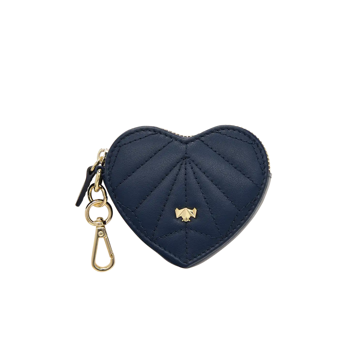 Schluesselanhaenger - Heartbeat - navy-blau