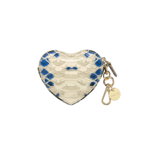 Schlüsselanhänger - Heartbeat - schlange-blau
