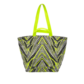 Shopper - Carry All - schwarz-weiß-neongelb