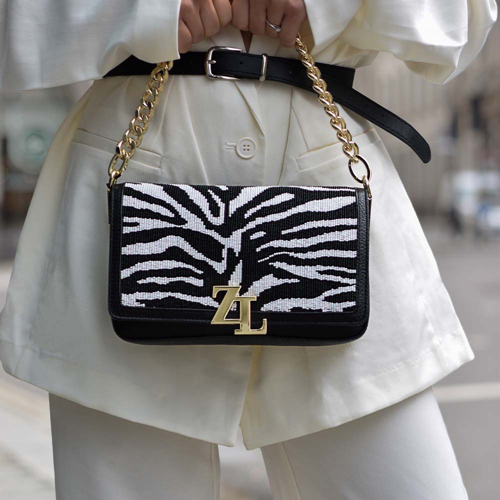 Taschenset - Little Miss schwarz - Zebra Crush