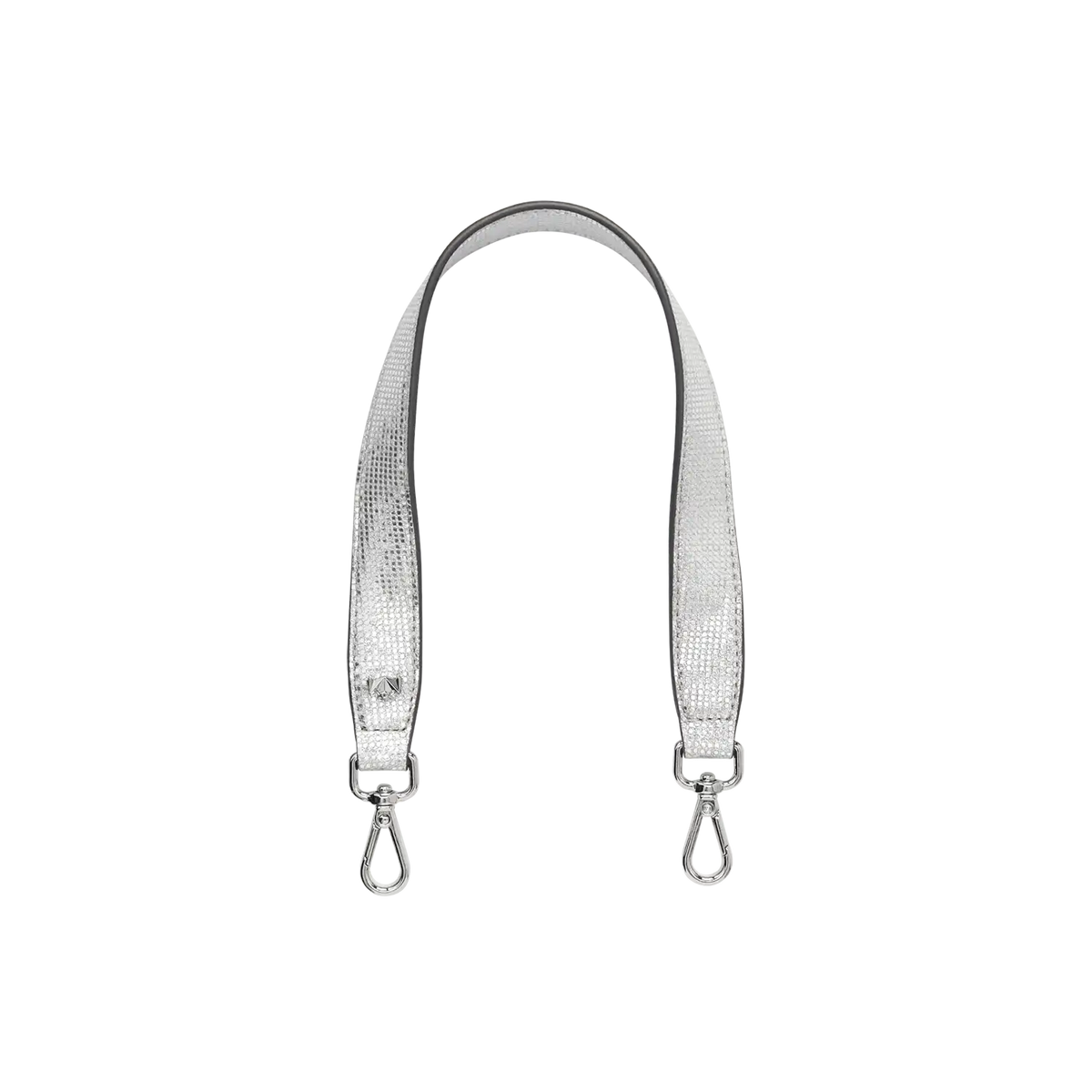 Taschenkörper Mini Pochette silber-glitzer aus dem Taschenset, mit Kurzhenkel
