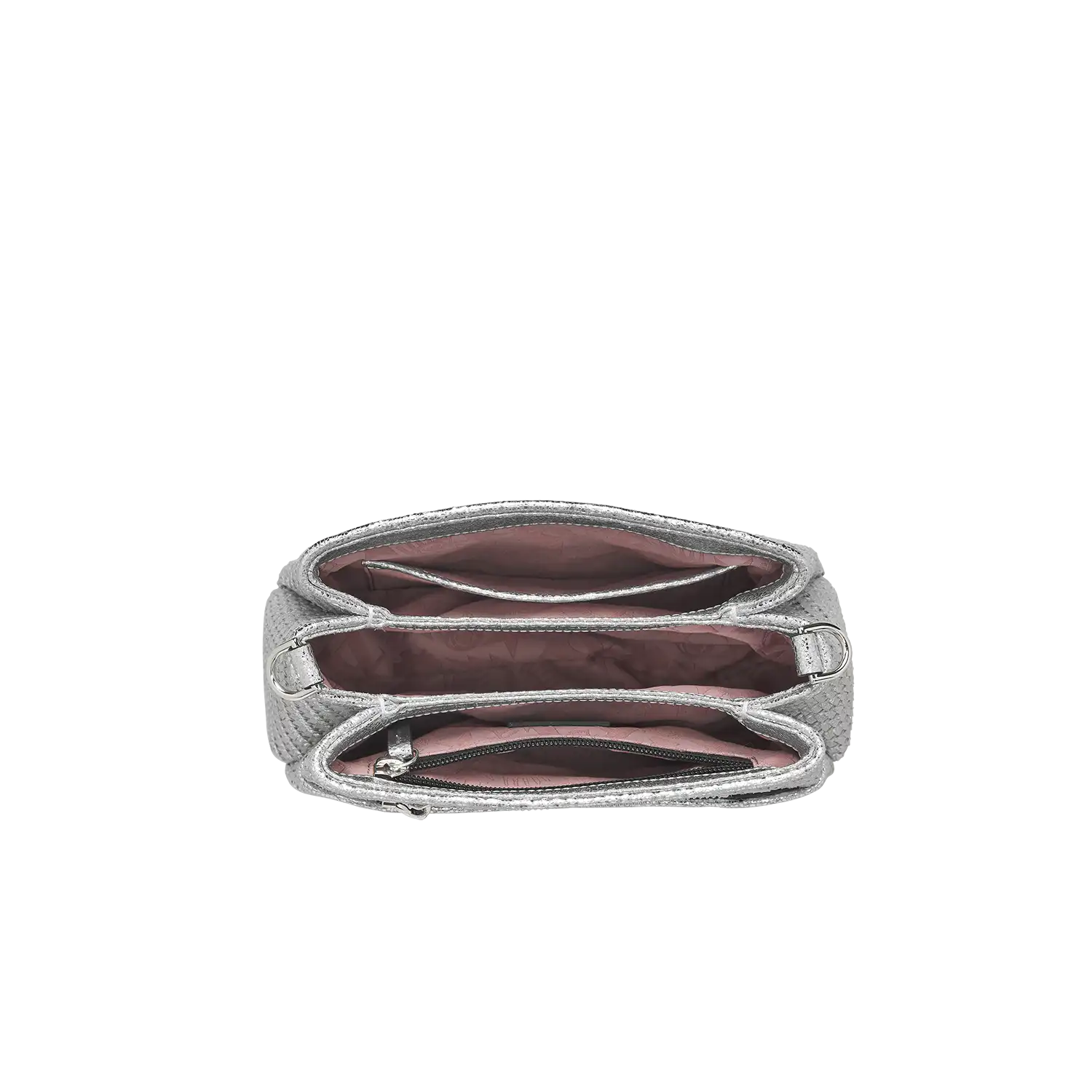 Taschenkoerper Mini Triple - silber-geflochten
