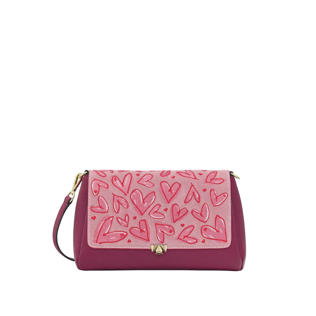 Wechselklappe - Blushing Hearts - rosa