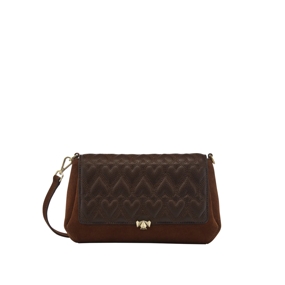 Wechselklappe - Chocolate Heart - braun