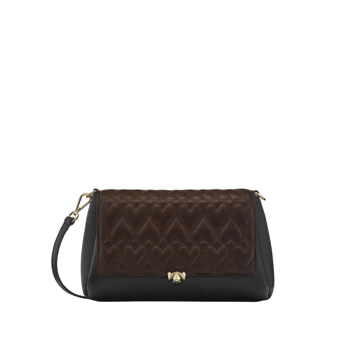 Wechselklappe - Chocolate Heart - braun
