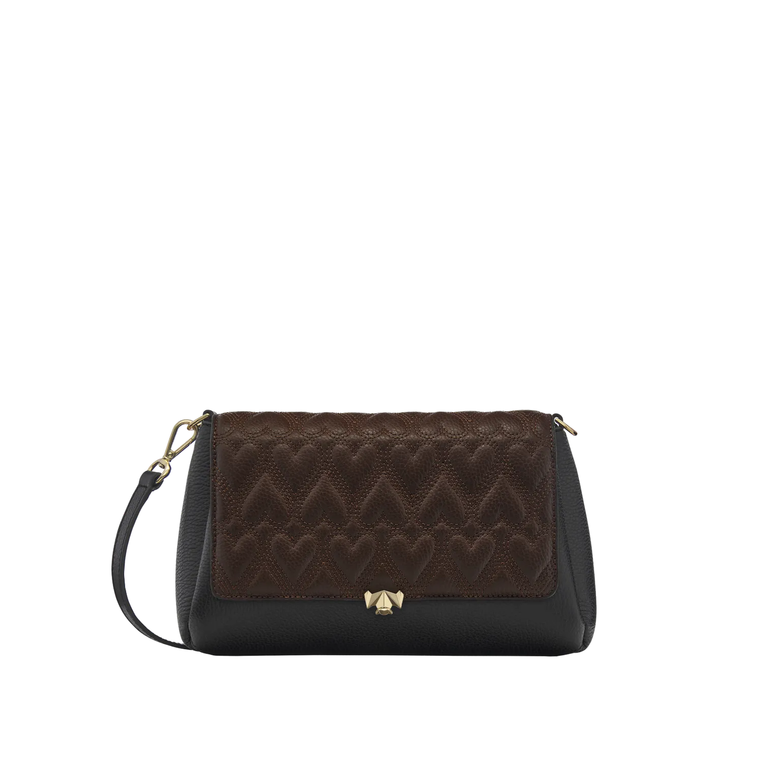 Wechselklappe - Chocolate Heart - braun