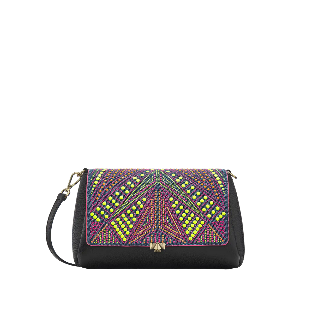 Wechselklappe - Neon Pop - denim-bunt