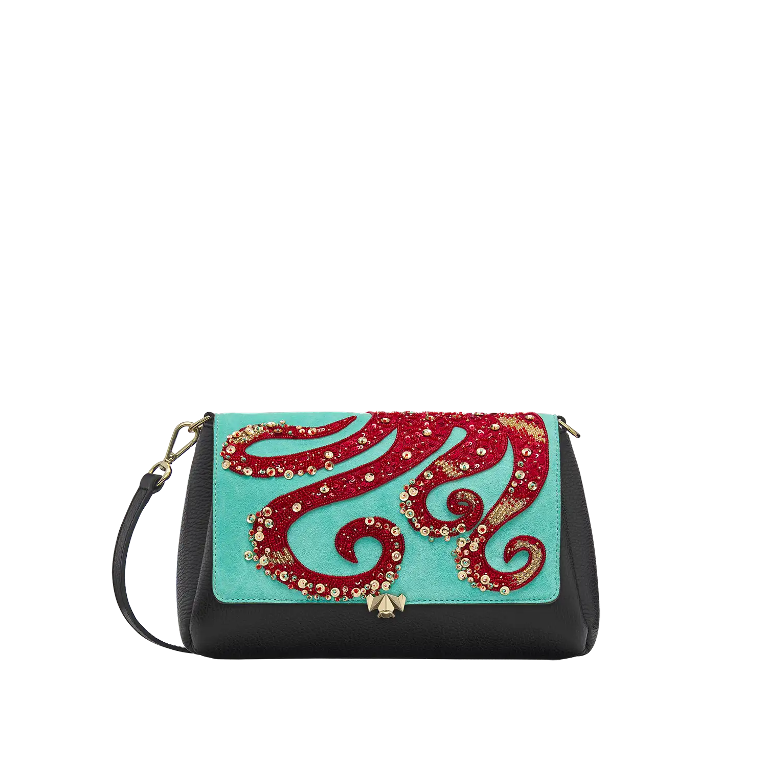 Wechselklappe - Octomissy - türkis-rot