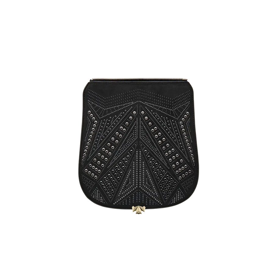 Wechselklappe - Black Sparkle - schwarz