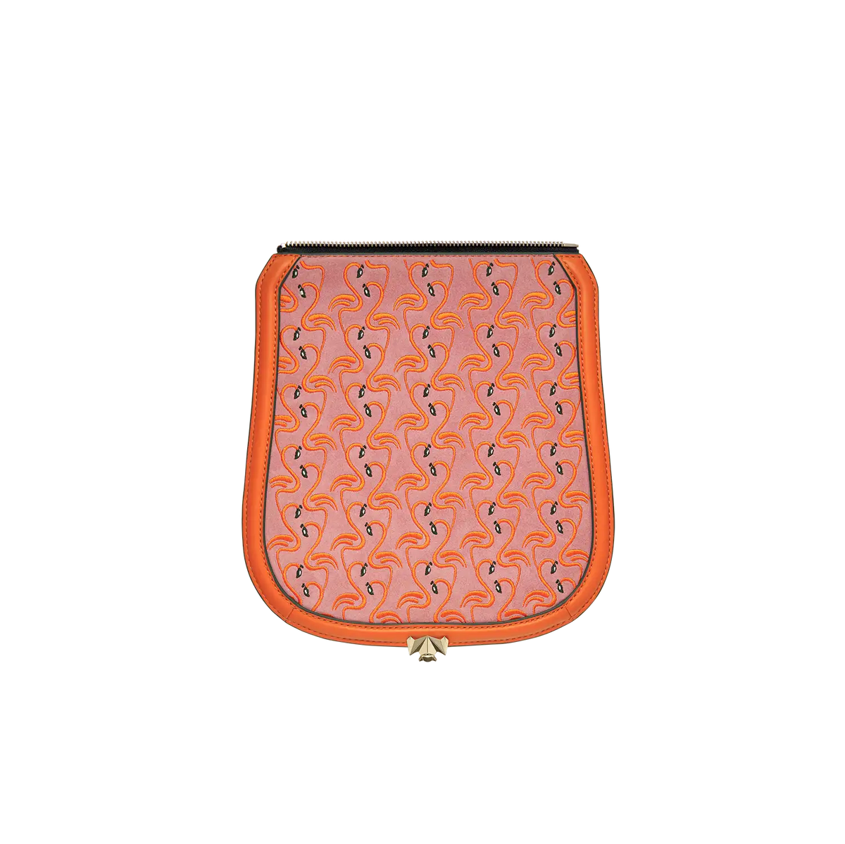 Wechselklappe - Dancing Flamingo - rosa-orange